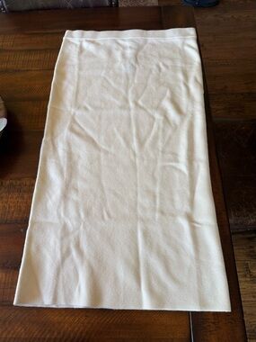 Ann Taylor Cream Knit Skirt XL Petite